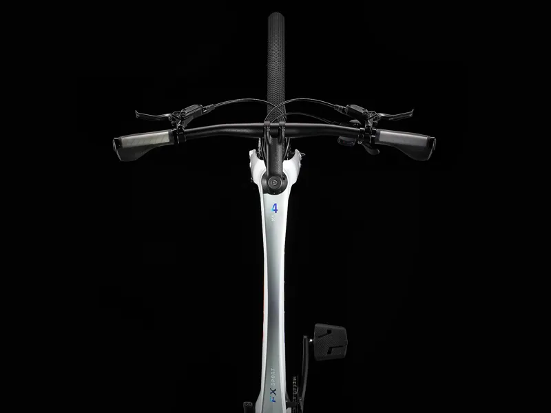 Trek FX Sport 4 Carbon Hybrid Bike White 2024-5