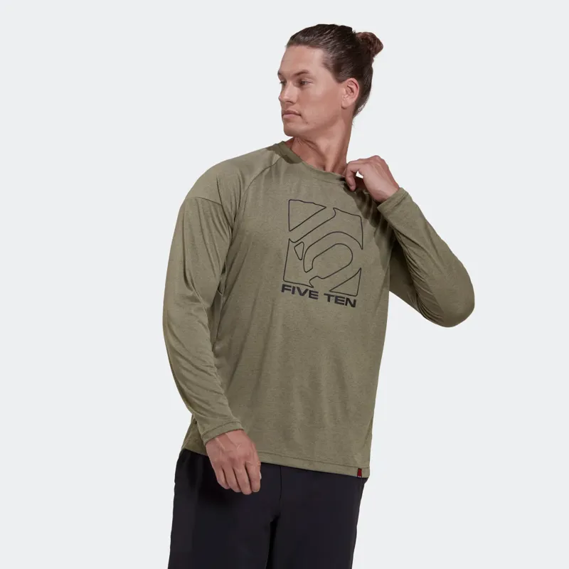 Five Ten LS MTB Jersey Orbit Green-2