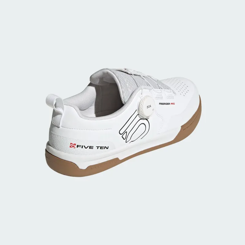 Five Ten Freerider Pro Boa MTB Flat Shoes White/ Black/ Red-5