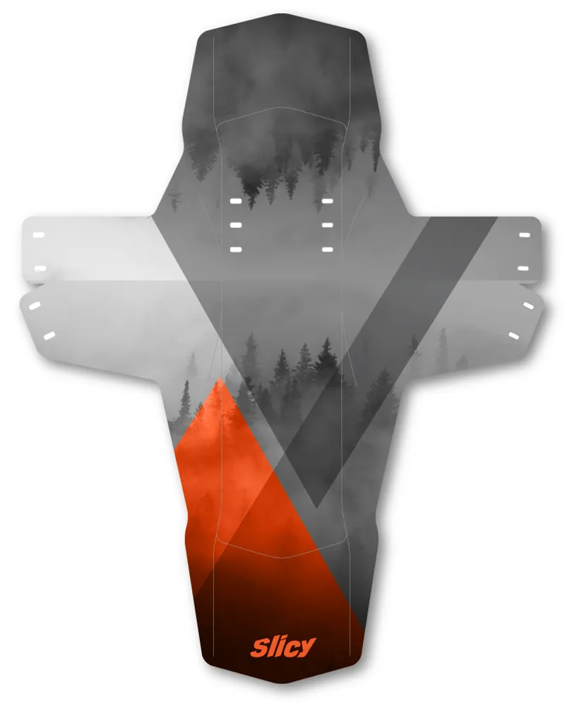 Slicy Enduro DH Long Front Mudguard One Size Fog