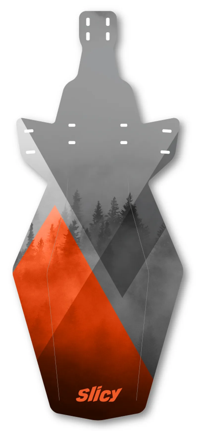 Slicy MTB Rear Mudguard One Size Fog