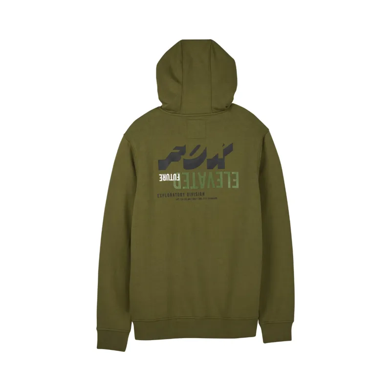 Fox Leo Pullover Fleece Hoodie Olive Green-1