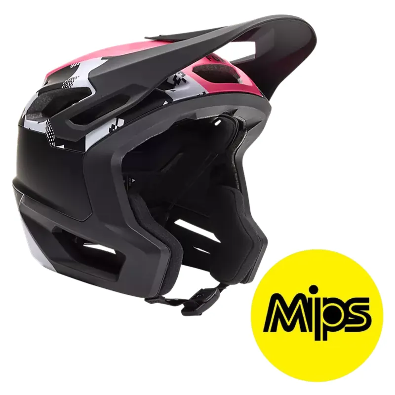Fox Dropframe Pro Digi MIPS MTB Helmet Black/White