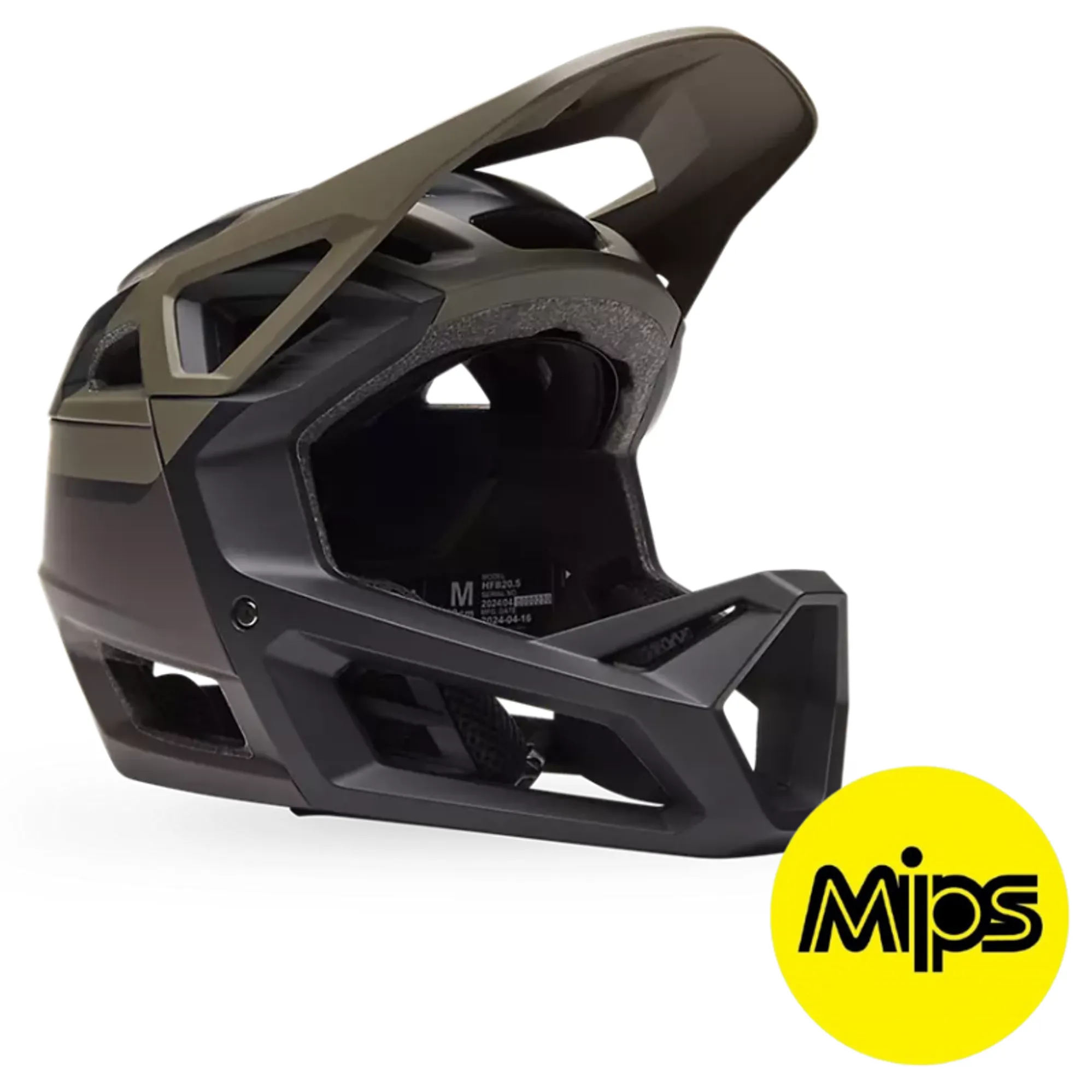 Fox Proframe Rizer Full Face MIPS MTB Helmet Cocoa Brown