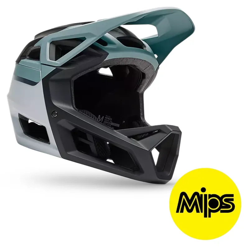 Fox Proframe Rizer Full Face MIPS MTB Helmet Pale Blue
