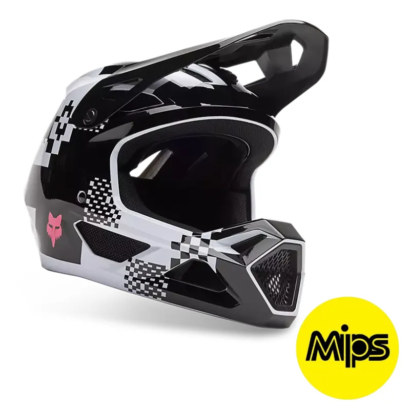 Fox Rampage Digi Image MIPS MTB Helmet Black / White