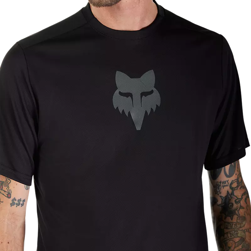 Fox Ranger Fox Head Short Sleeve Jersey Black-3