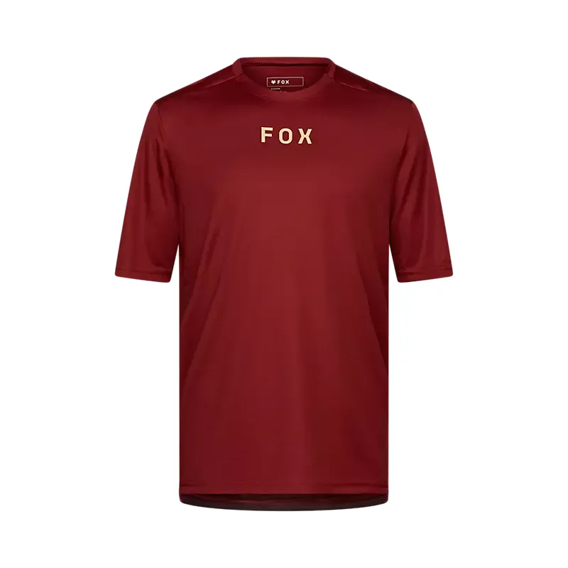 Fox Ranger Wordmark Short Sleeve Jersey Rust