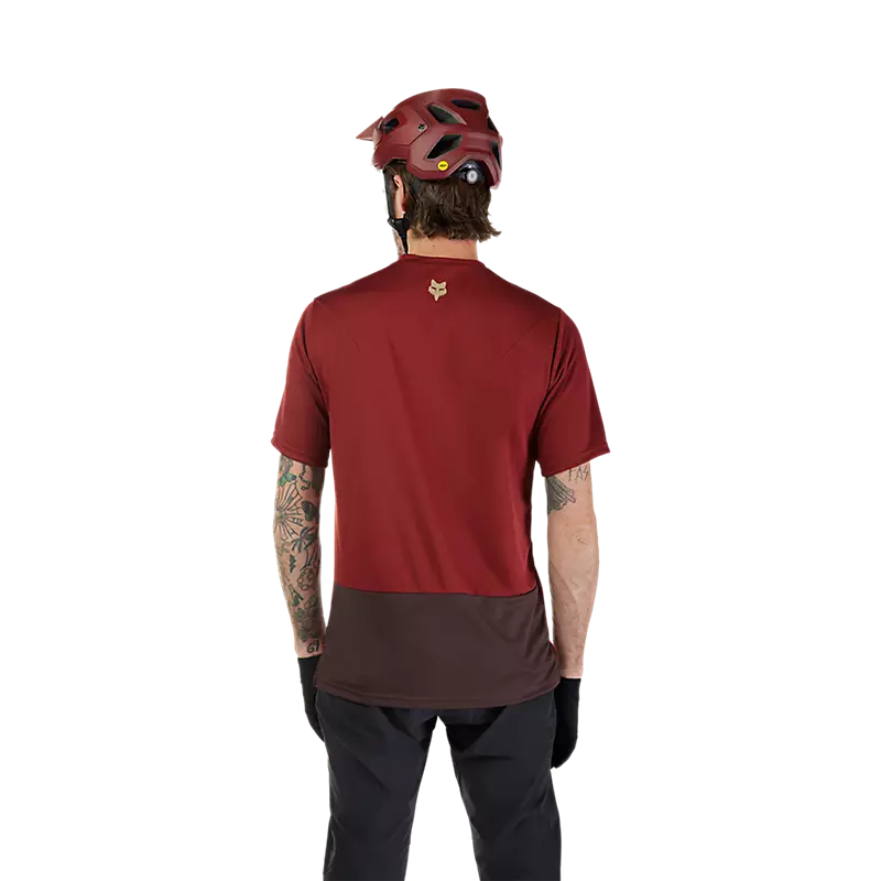 Fox Ranger Wordmark Short Sleeve Jersey Rust-3