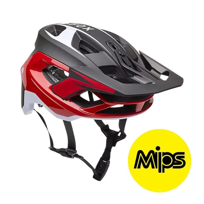 Fox Speedframe ProDefy MIPS MTB Helmet Fluorescent Red
