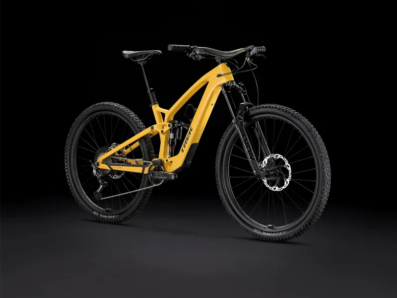 Trek Fuel EXe 9.9 XTR Electric Mountain Bike 2023 Satin Baja Yellow-1