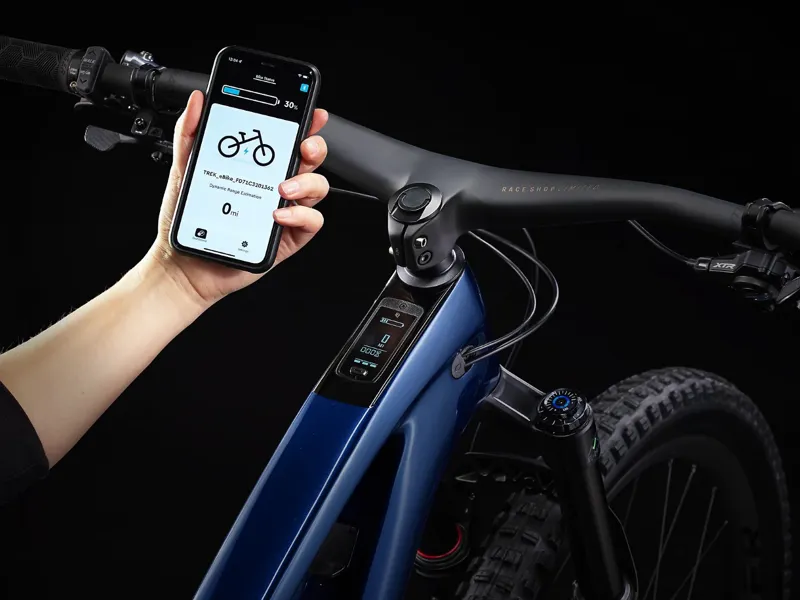 Trek Fuel EXe 9.9 XX1 AXS Electric Mountain Bike 2023 Mulsanne Blue-8