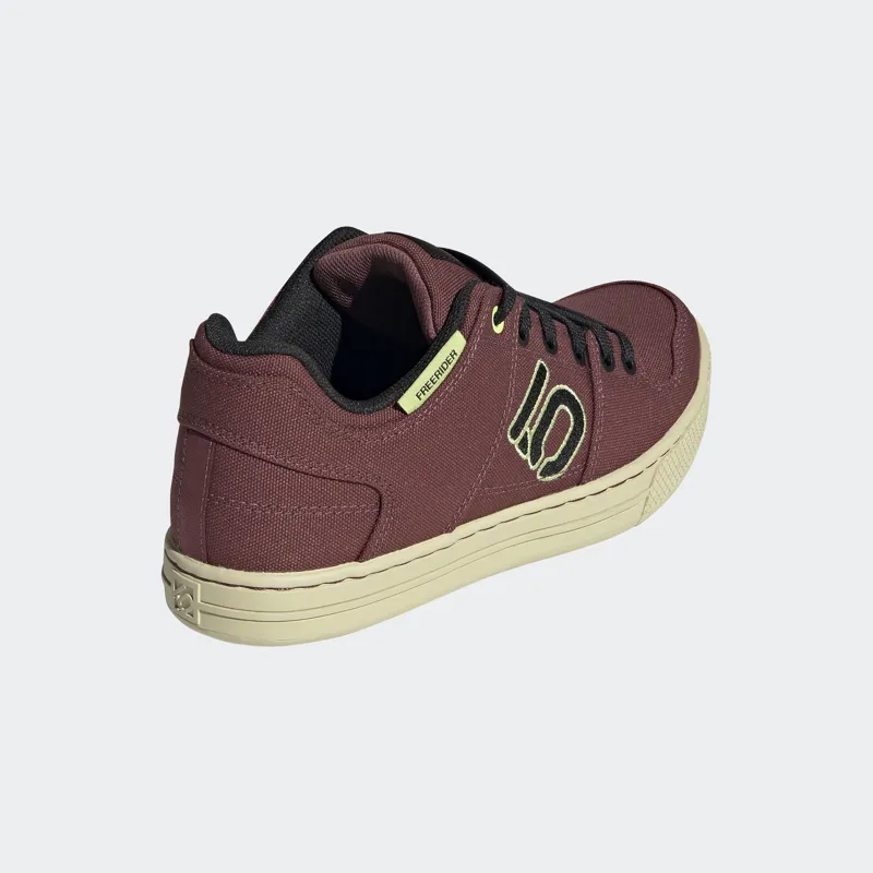 Five Ten Freerider Canvas Womens MTB Shoes Crimson/Core Black/Pulse Lime-3