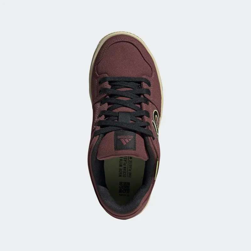 Five Ten Freerider Canvas Womens MTB Shoes Crimson/Core Black/Pulse Lime-4