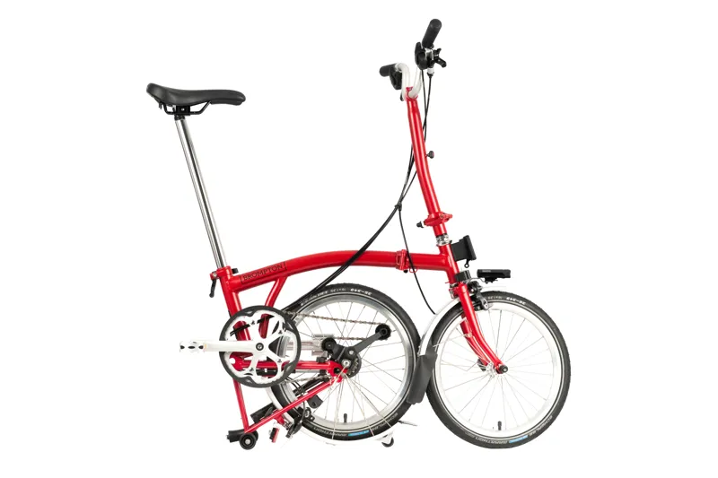Brompton C-Line Explore High Folding Bike House Red-2