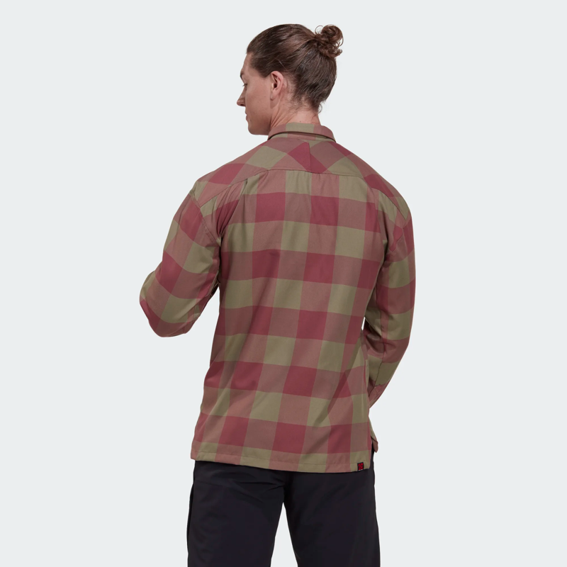 Five Ten Brand of the Brave Flannel LS Shirt Orbit Green/Crimson-3
