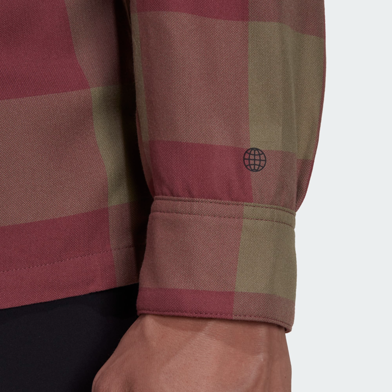 Five Ten Brand of the Brave Flannel LS Shirt Orbit Green/Crimson-6