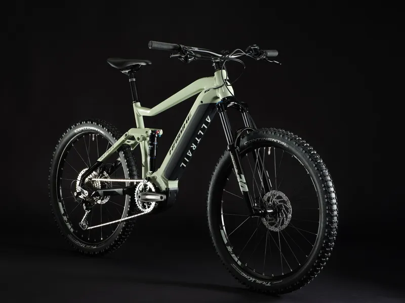 Haibike AllTrail 4 27.5 Electric Mountain Bike 2024 Gloss Honeydew-1