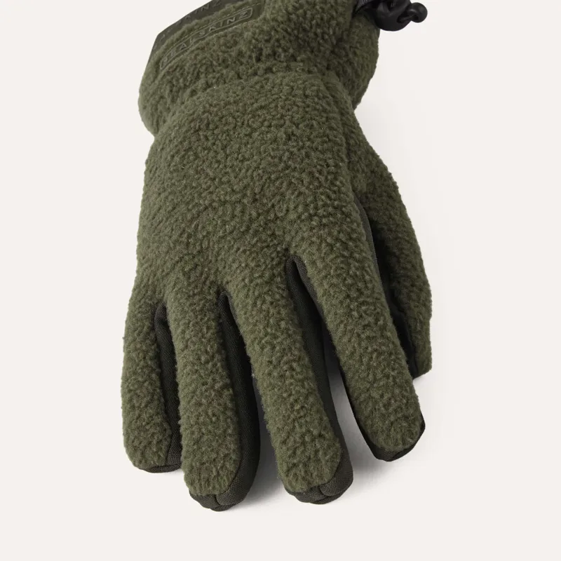SealSkinz Hoveton Waterproof Sherpa Fleece Gloves Olive-2