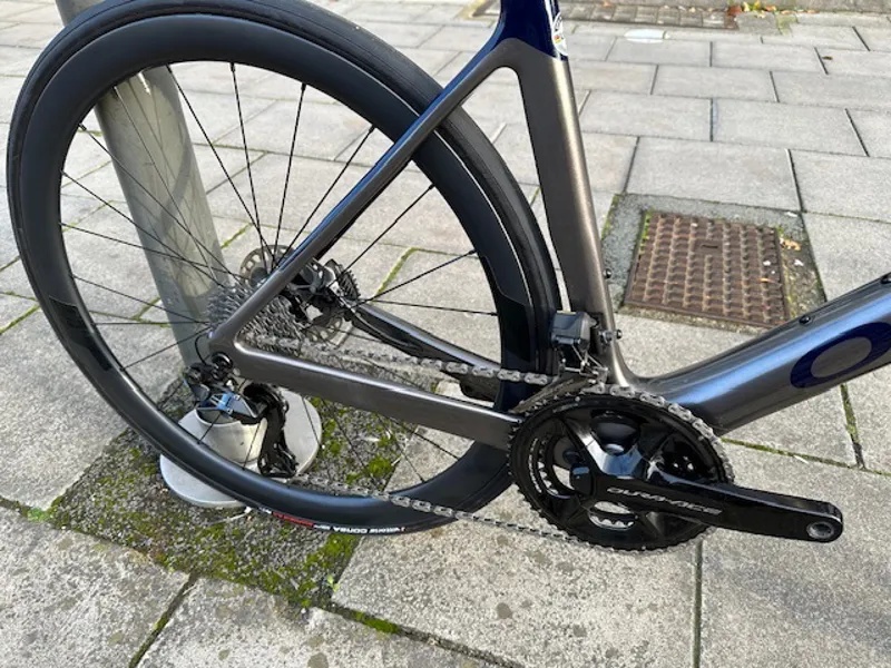 Ex Demo Orbea Orca M10i Ltd PWR 60cm Road Bike 2022 Glitter Anthracite/Blue Carbon-3