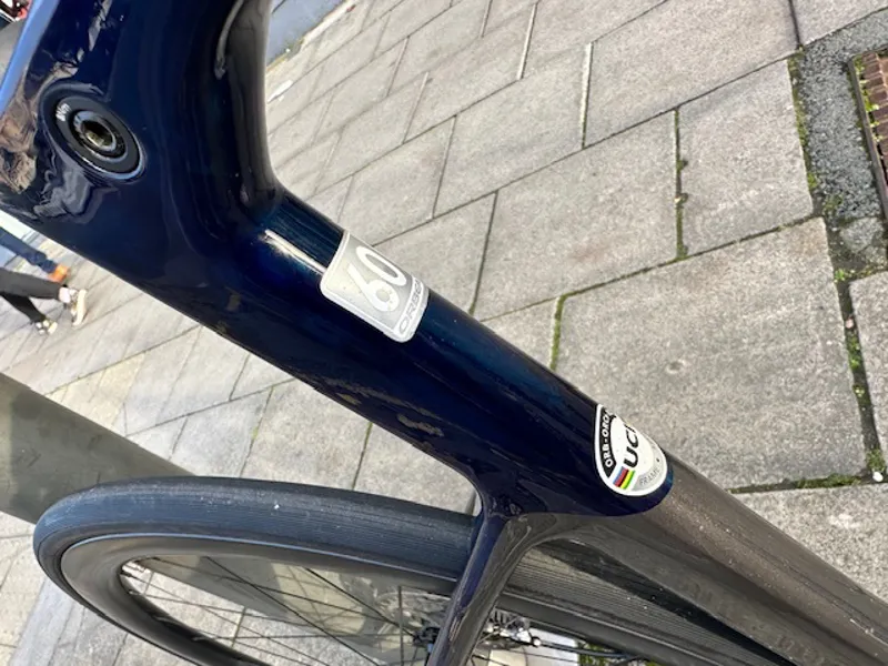 Ex Demo Orbea Orca M10i Ltd PWR 60cm Road Bike 2022 Glitter Anthracite/Blue Carbon-4