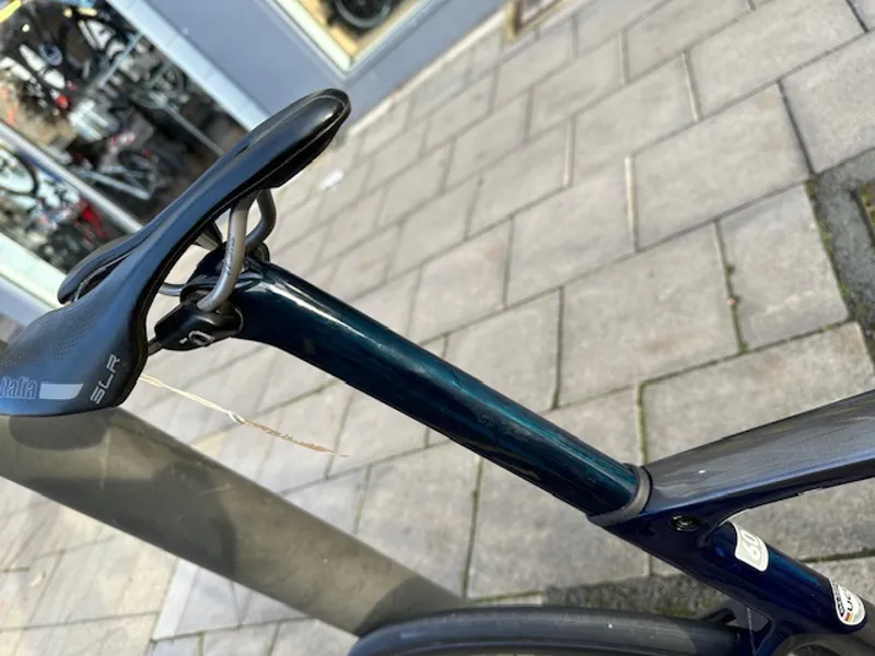 Ex Demo Orbea Orca M10i Ltd PWR 60cm Road Bike 2022 Glitter Anthracite/Blue Carbon-5