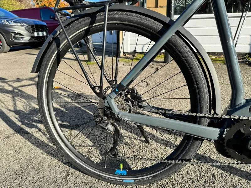 Ex Display Cube Touring Hybrid One 400 Large Electric Bike 2022 Grey/Blue-2