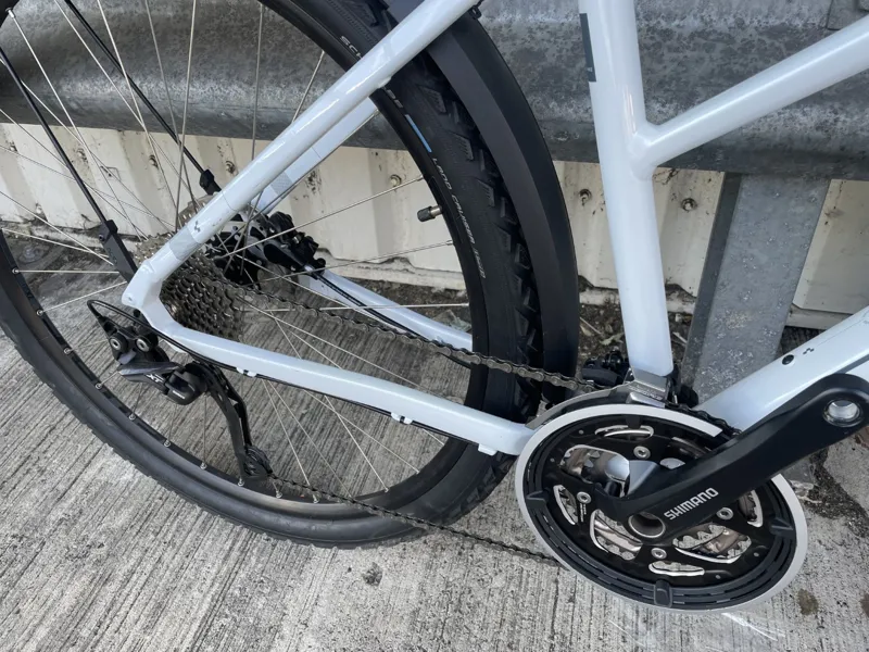 2nd Hand Cube Nature Pro Trapeze XS Hybrid Bike 2023 Frostwhite/Grey-1