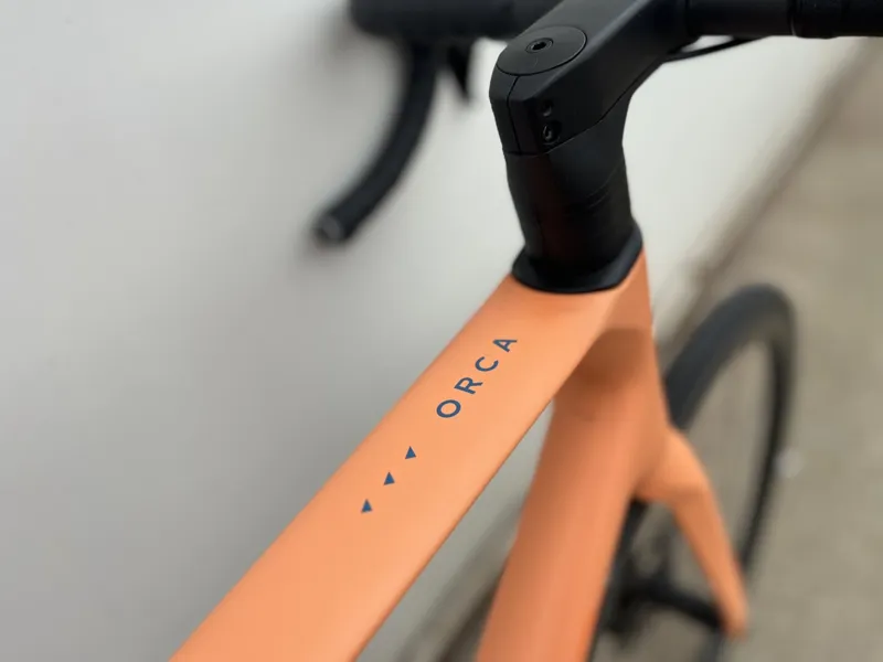 Ex Demo Orbea Orca M10i Ltd PWR 55cm Road Bike 2024 Orange/Blue-3