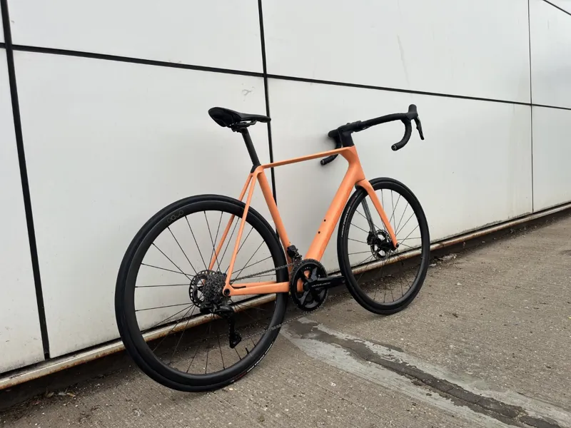 Ex Demo Orbea Orca M10i Ltd PWR 55cm Road Bike 2024 Orange/Blue-4