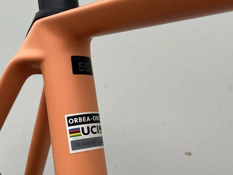 Ex Demo Orbea Orca M10i Ltd PWR 55cm Road Bike 2024 Orange/Blue-5