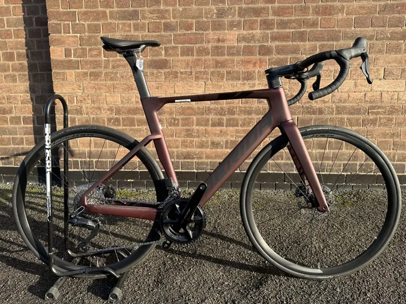 Ex Display Merida Reacto 6000 Di2 54cm Road Bike 2024 Burgundy/Black