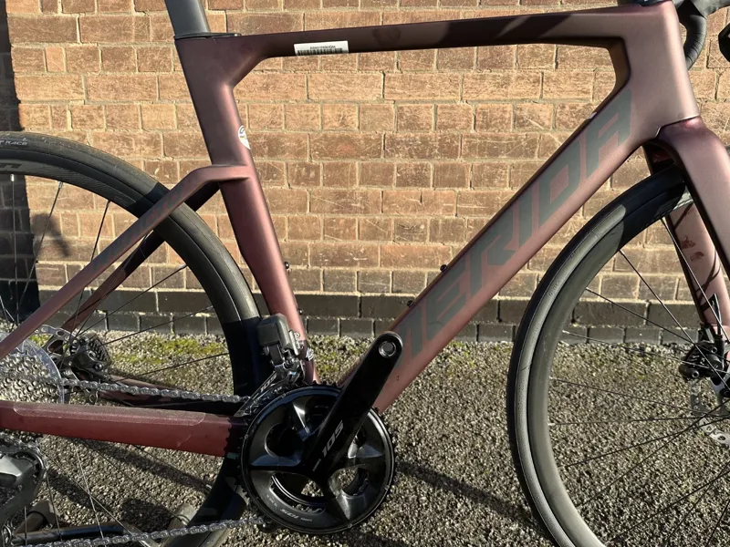 Ex Display Merida Reacto 6000 Di2 54cm Road Bike 2024 Burgundy/Black-3