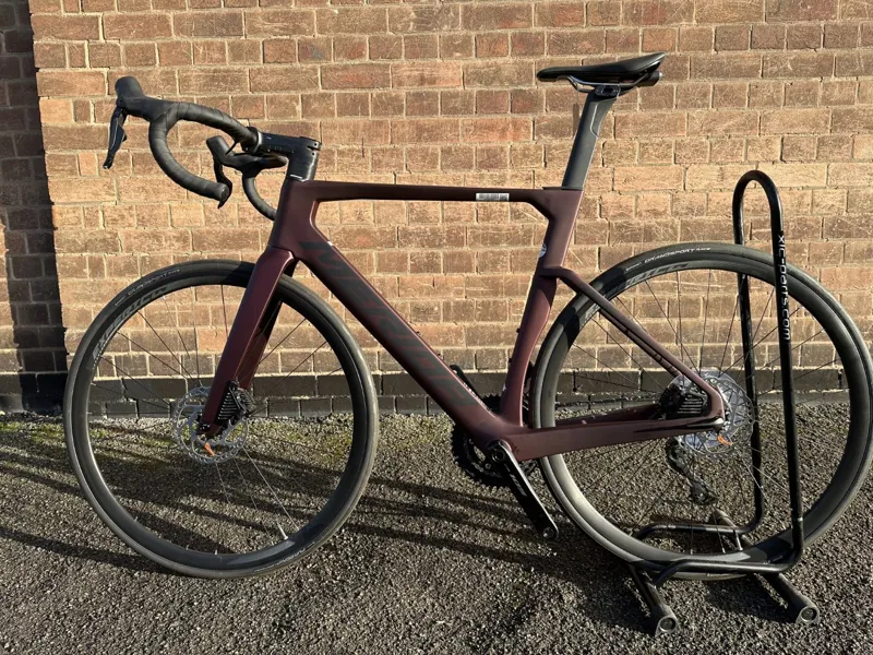 Ex Display Merida Reacto 6000 Di2 54cm Road Bike 2024 Burgundy/Black-1
