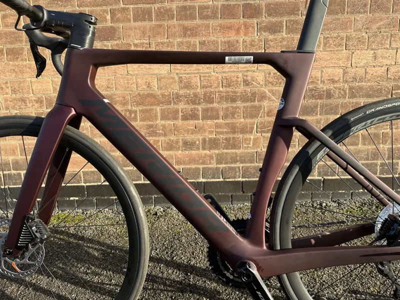 Ex Display Merida Reacto 6000 Di2 54cm Road Bike 2024 Burgundy/Black-8
