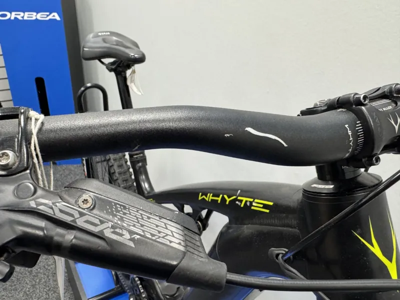 EX DEMO Whyte E160 RS MX Medium Electric Bike 2023 Matt Black-5