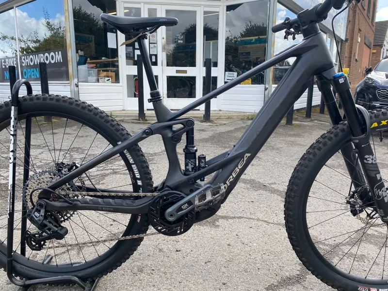 Ex Display Orbea Wild M11-AXS Medium Electric Bike 2024 Raw Titanium