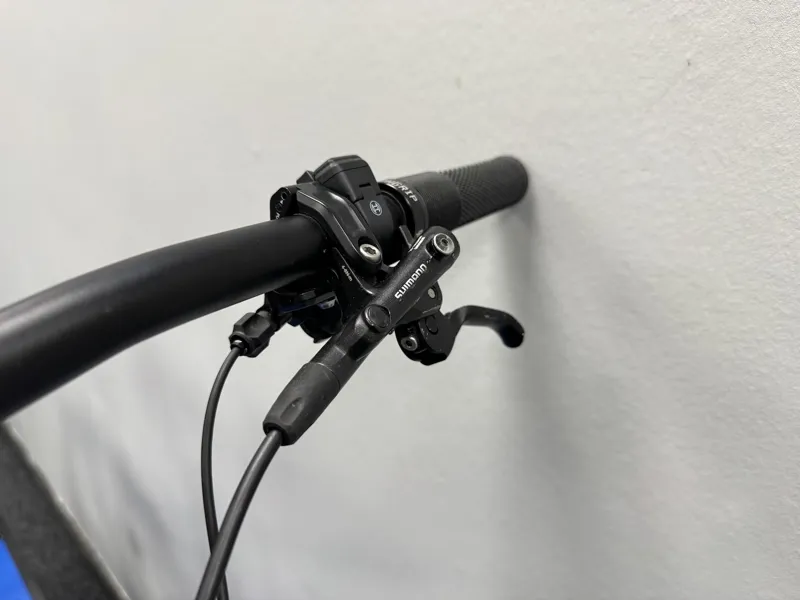 EX DEMO Orbea Wild M10 Small Electric Bike 2023 Halo Silver/Tanzanite Carbon View-5