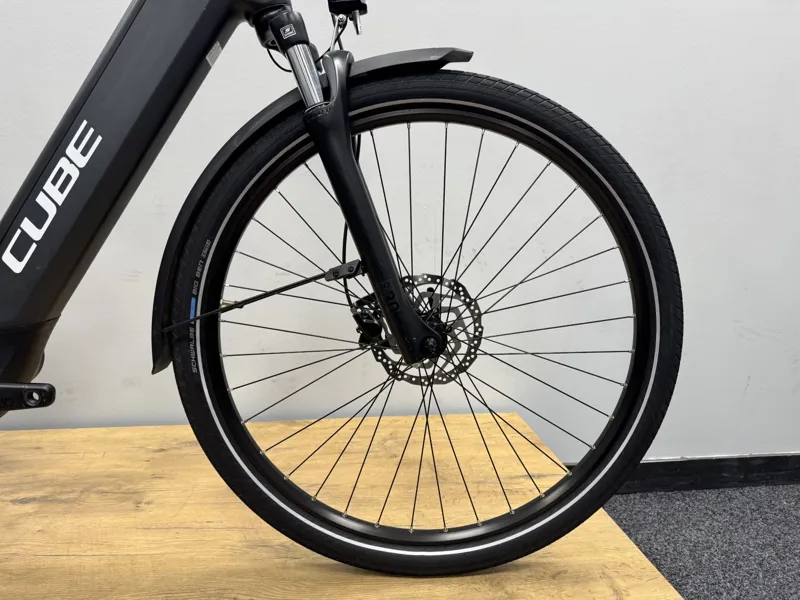 Ex Demo Cube Touring Hybrid One 500 Easy Entry XS  Electric Bike 2024 Grey/White-1