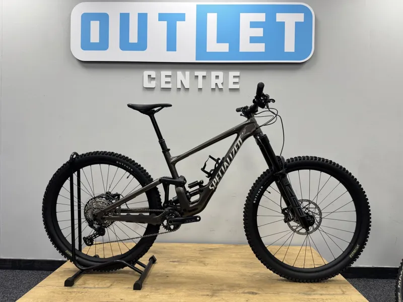 Ex Display Specialized Enduro Comp S3 Mountain Bike 2025 Gloss Gunmetal/White Mountains