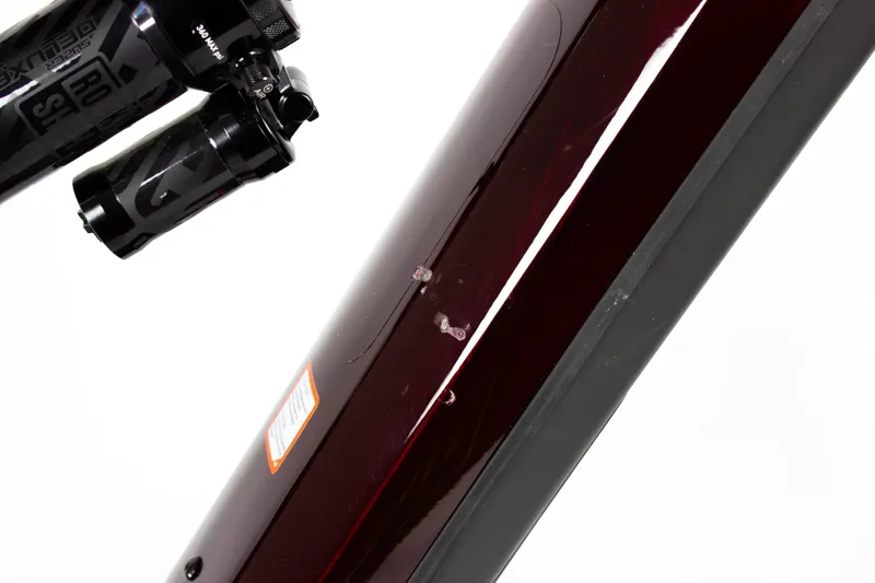 Ex Display 24 Cube Stereo Hybrid One55 SLX 750 Large Electric Bike 2024 Liquid Red/Carbon-1