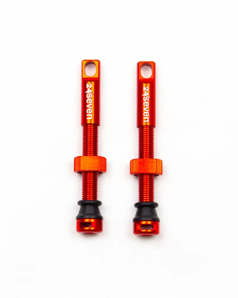 24Seven Tubeless Valves 44mm Red