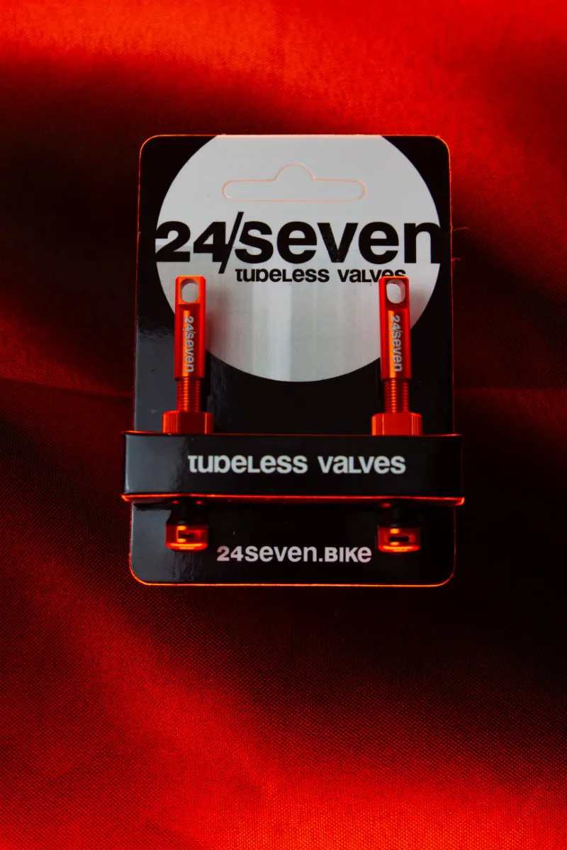 24Seven Tubeless Valves 44mm Orange-1