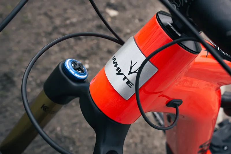 Whyte E-180 RSX Electric Bike 2025 Gloss Orange/Matt Black-2