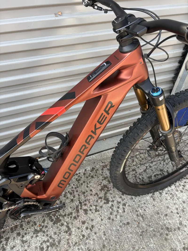 EX DEMO Mondraker Crafty Carbon RR Medium Electric Bike 2025 Earth Red-2