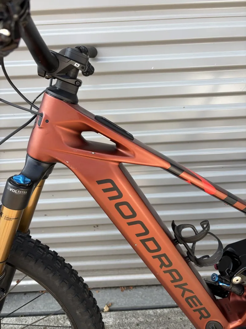 EX DEMO Mondraker Crafty Carbon RR Medium Electric Bike 2025 Earth Red-6