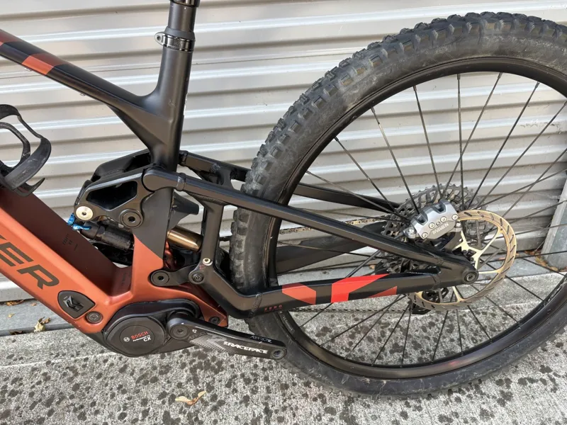 EX DEMO Mondraker Crafty Carbon RR Medium Electric Bike 2025 Earth Red-7