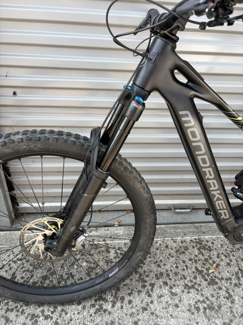 EX DEMO Mondraker Sly RR Small Electric Bike 2025 Grey/Black/Yellow-6