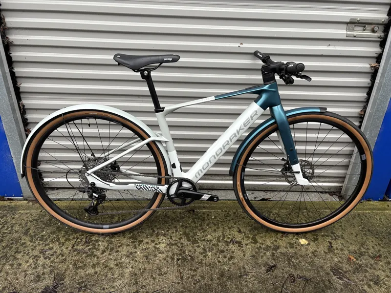 Ex Display Mondraker Dusty X Small Electric Bike 2025 White/Teal