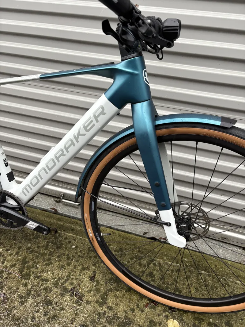 Ex Display Mondraker Dusty X Small Electric Bike 2025 White/Teal-2